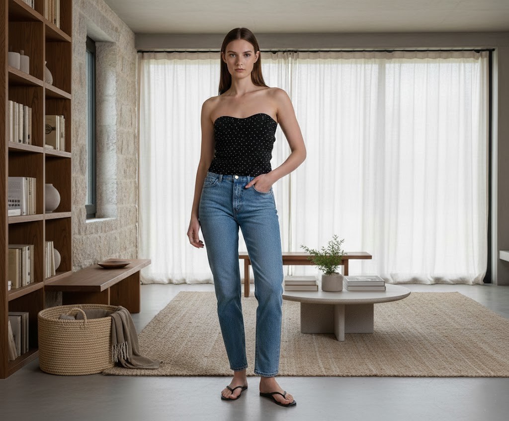 Kadın Siyah Taşlı Büstiyer